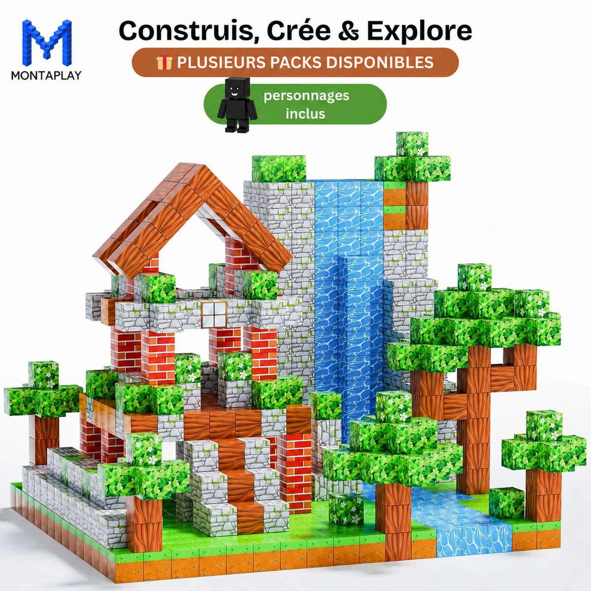 MontaPlay™ – Blocs Magnétiques Éducatifs